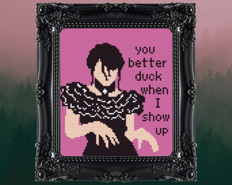 Wednesday Dance Figure Cross Stitch Pattern