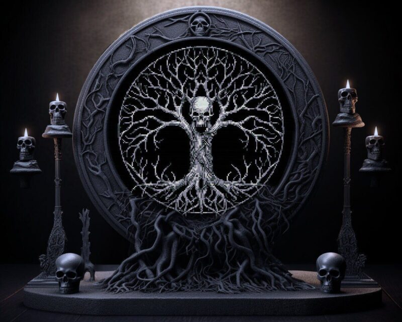 Tree of Death Cross Stitch Pattern