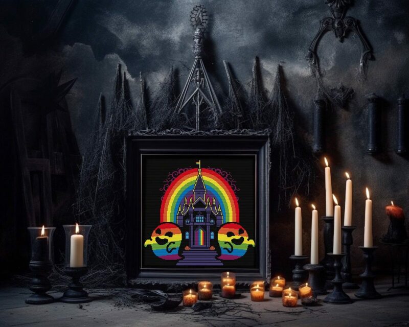Pride Castle Cross Stitch Pattern