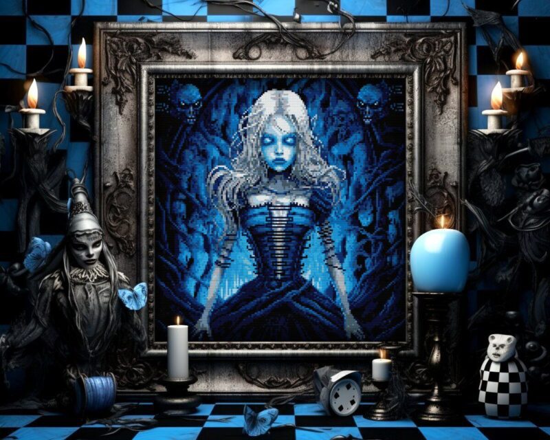 Alice in Terrorland Cross Stitch Pattern