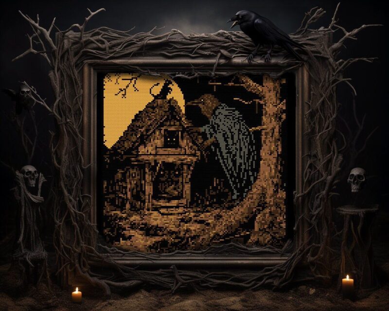 Baba Raven Cross Stitch Pattern