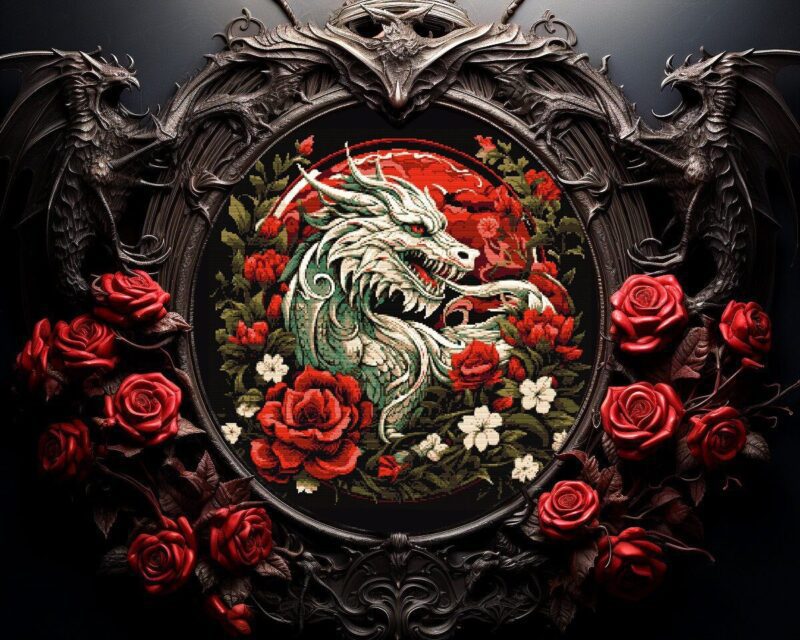 Welsh Dragon Cross Stitch Pattern