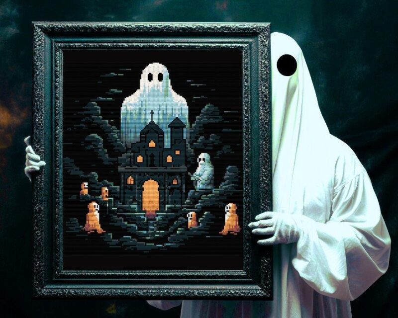 Ghost Town 2 Cross Stitch Pattern