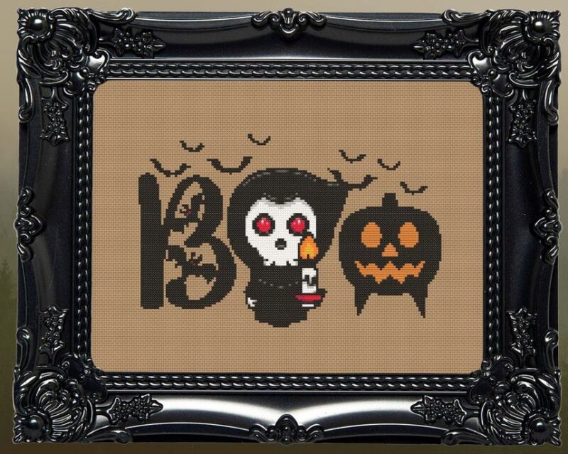 Halloween Cross Stitch Pattern Bundle -14 Designs Set - Image 7