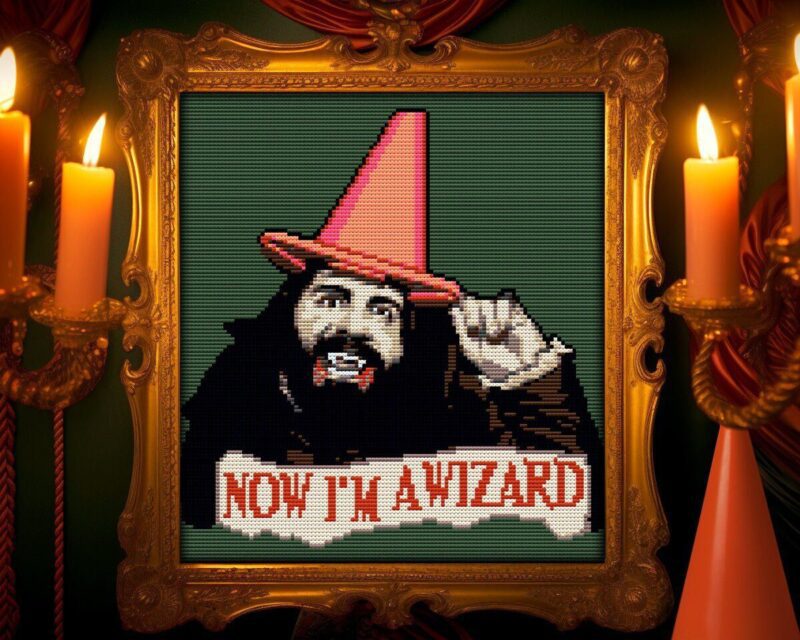Wizard Nandor Cross Stitch Patternhart