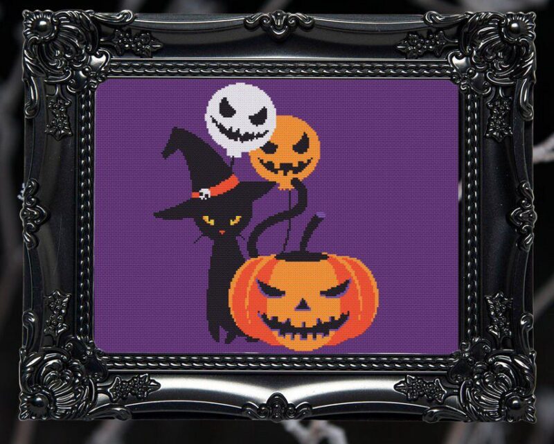 Halloween Cross Stitch Pattern Bundle -14 Designs Set - Image 6