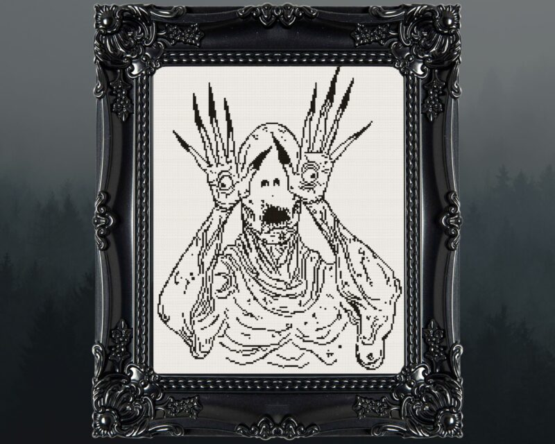 Pan's Pale Monster Cross Stitch Pattern - Image 3