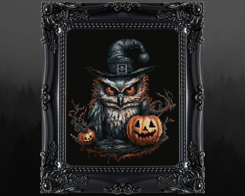 Owl Witch Cross Stitch Pattern - Image 4