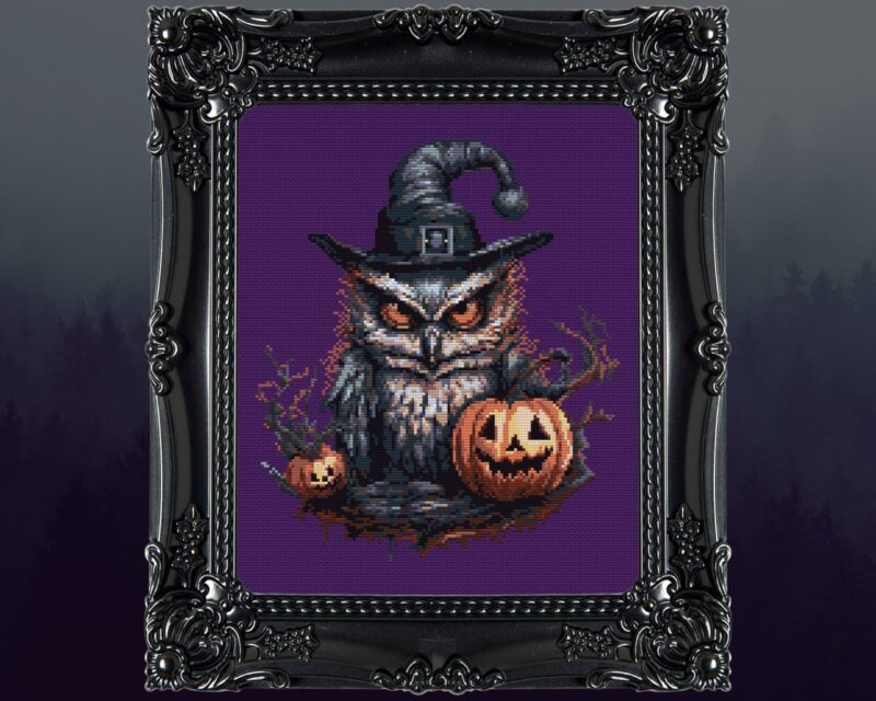 Owl Witch Cross Stitch Pattern - Image 5