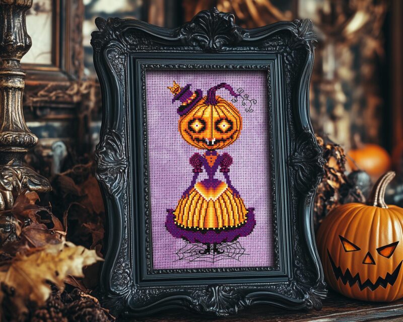 Countess Pumpcula Cross Stitch Pattern - Image 4