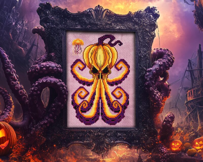 Krack O-Lantern Cross Stitch Pattern - Image 4
