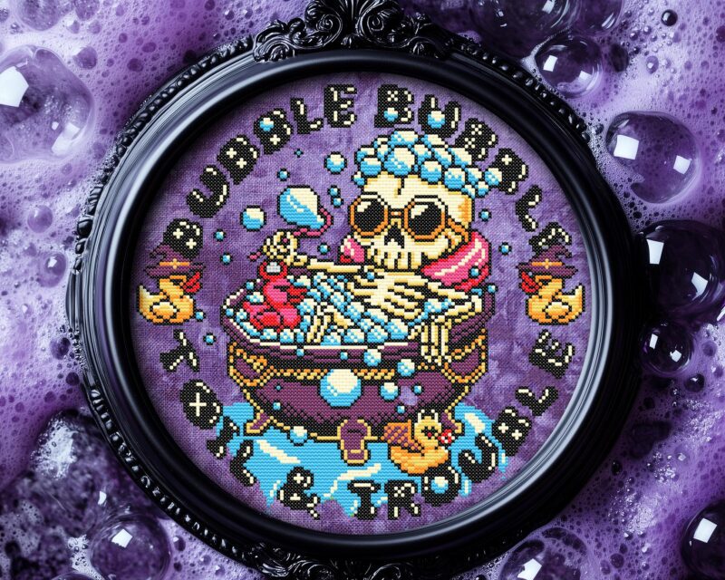 Bubble Trouble Cross Stitch Pattern - Image 2