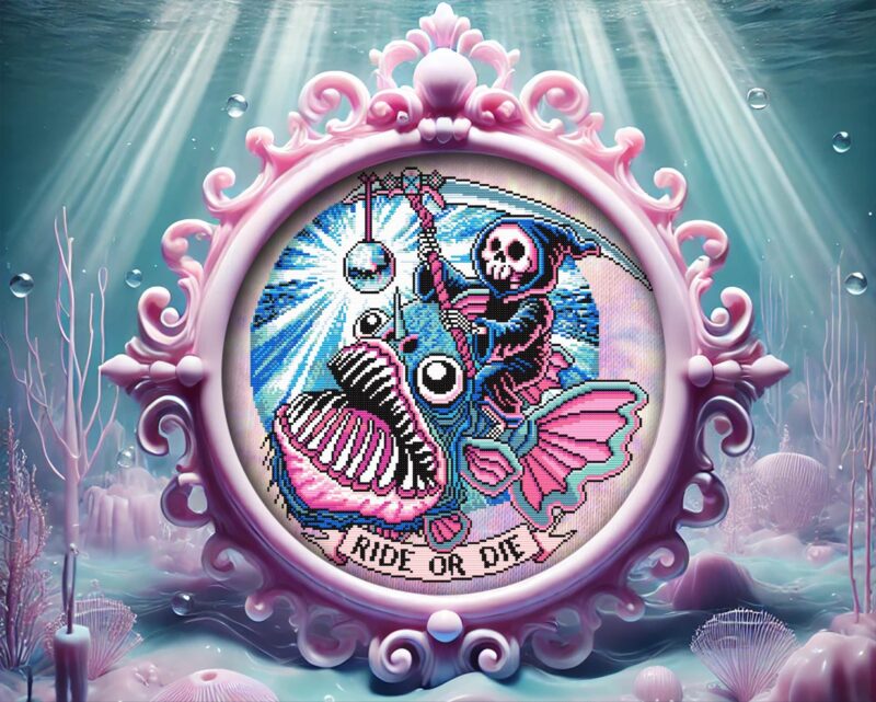 Angler Fish Cross Stitch Pattern - Image 5