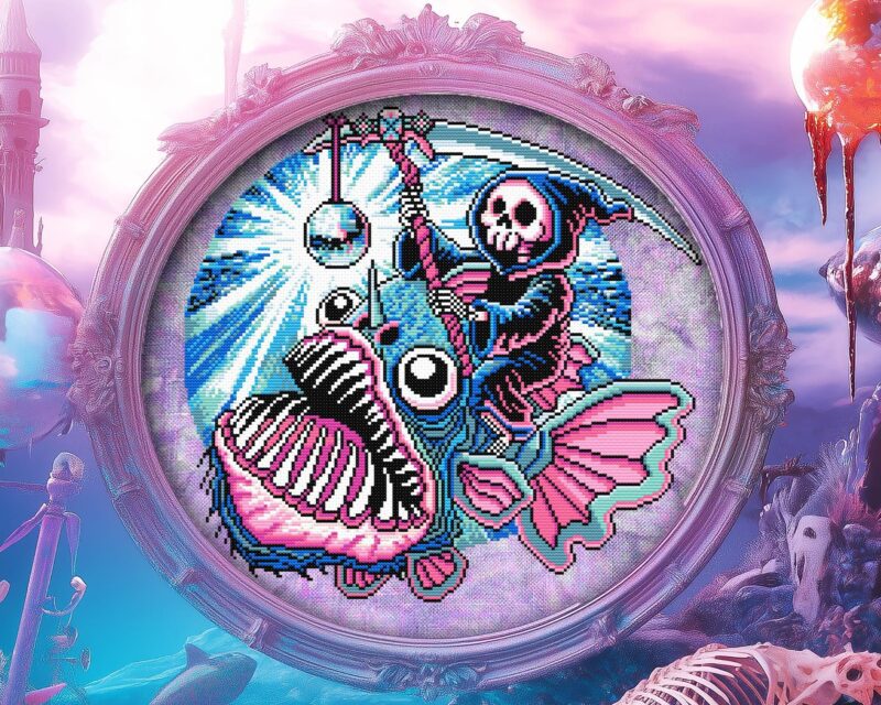 Angler Fish Cross Stitch Pattern - Image 6