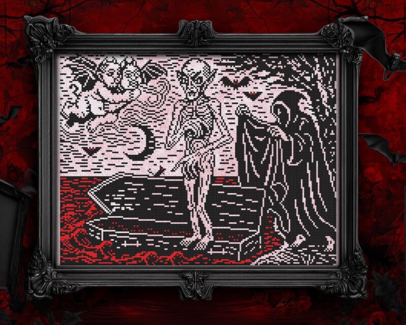 Birth Of Nosferatu Cross Stitch Pattern