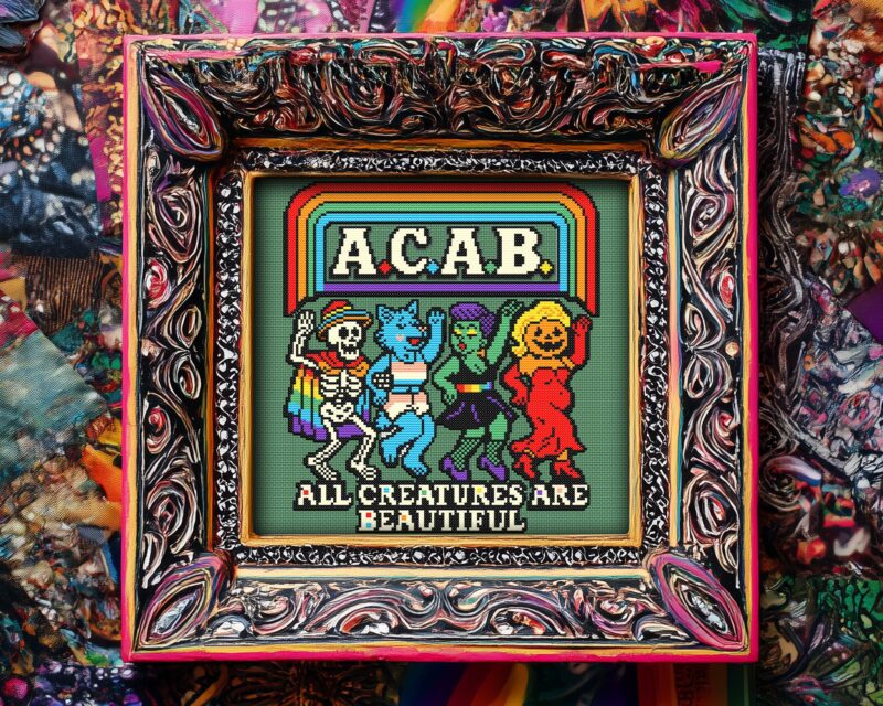 Pride A.C.A.B Cross Stitch Pattern - Image 2