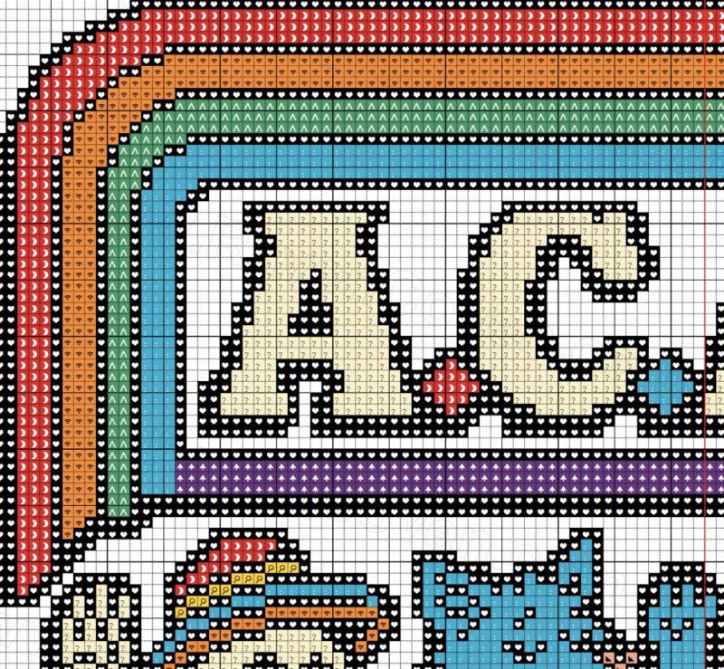 Pride A.C.A.B Cross Stitch Pattern - Image 4