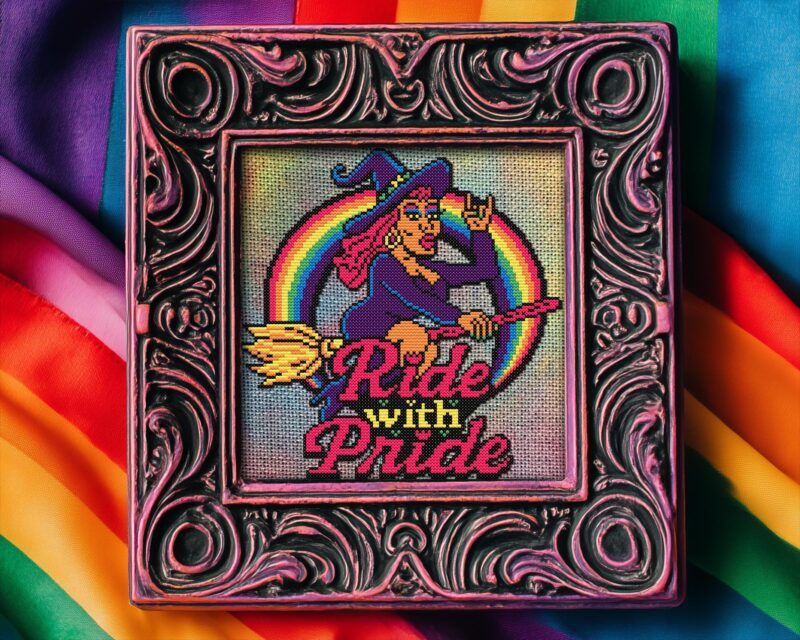 Ride with Pride Cross Stitch Pattern