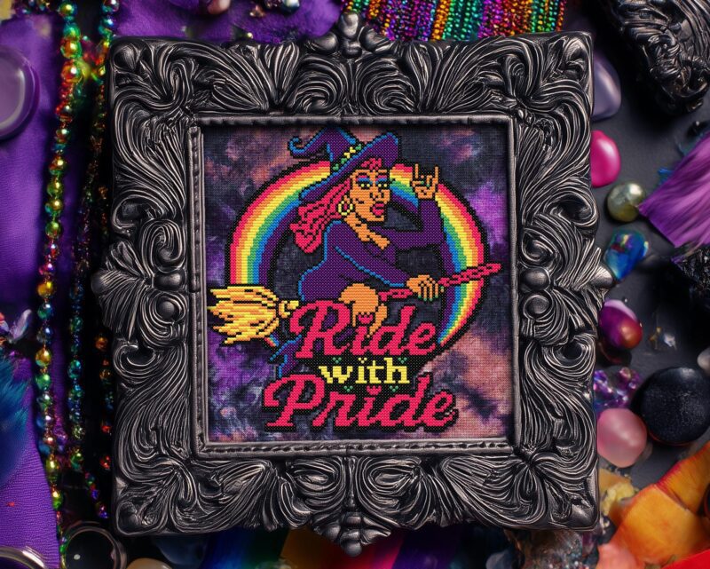 Ride with Pride Cross Stitch Pattern - Image 2