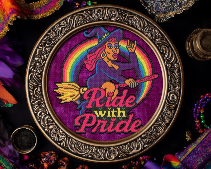 Ride with Pride Cross Stitch Pattern - Image 3