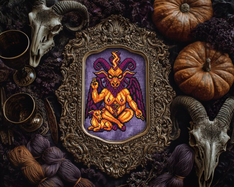 Pumphomet Cross Stitch Pattern - Image 3