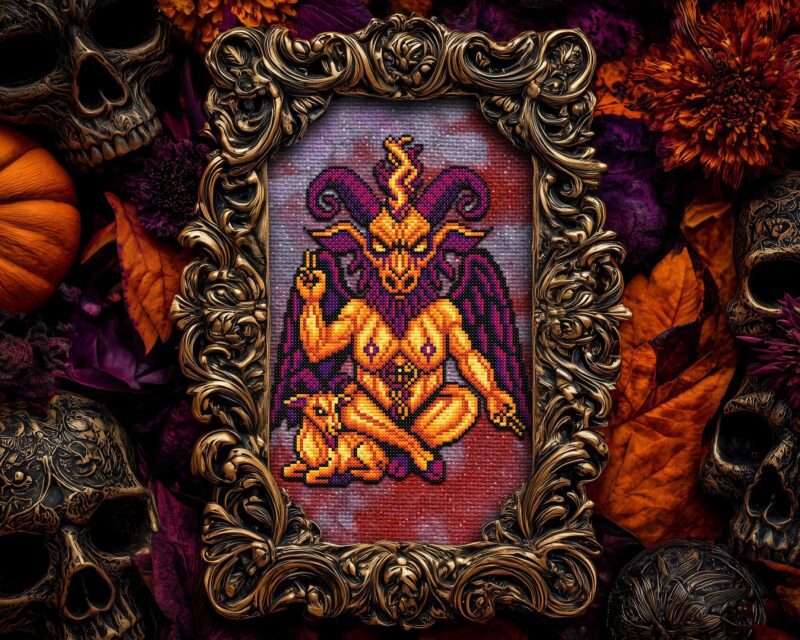 Pumphomet Cross Stitch Pattern - Image 7