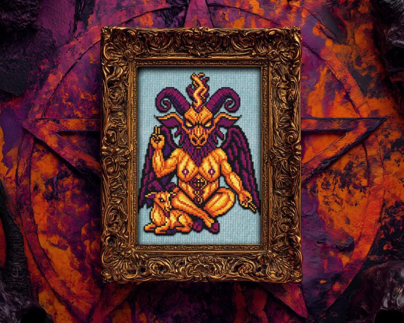 Pumphomet Cross Stitch Pattern - Image 9
