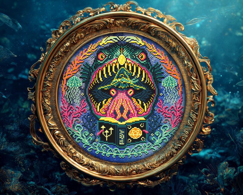 Ocean Witch Cross Stitch Pattern - Image 6
