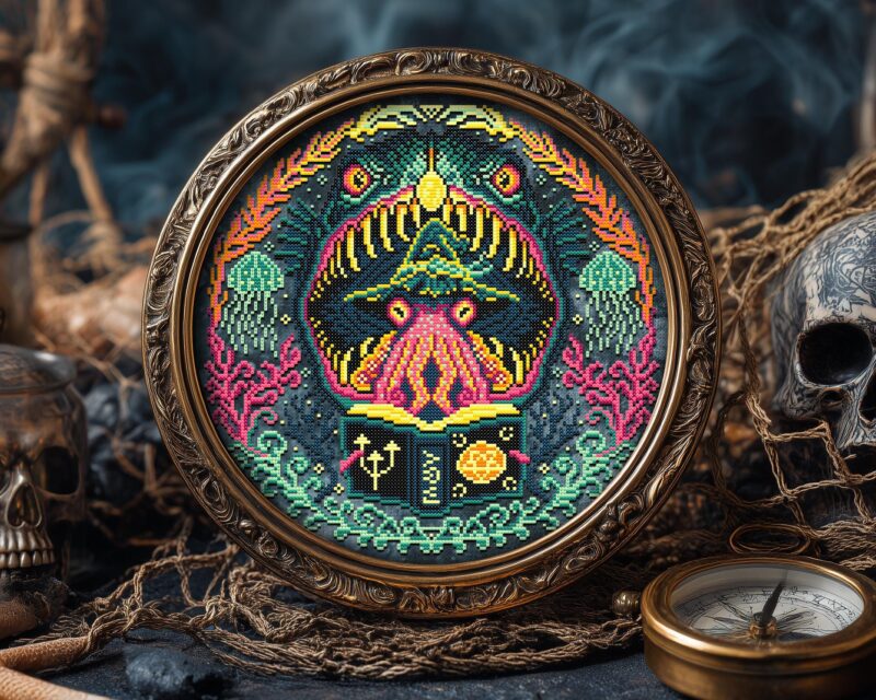 Ocean Witch Cross Stitch Pattern - Image 4