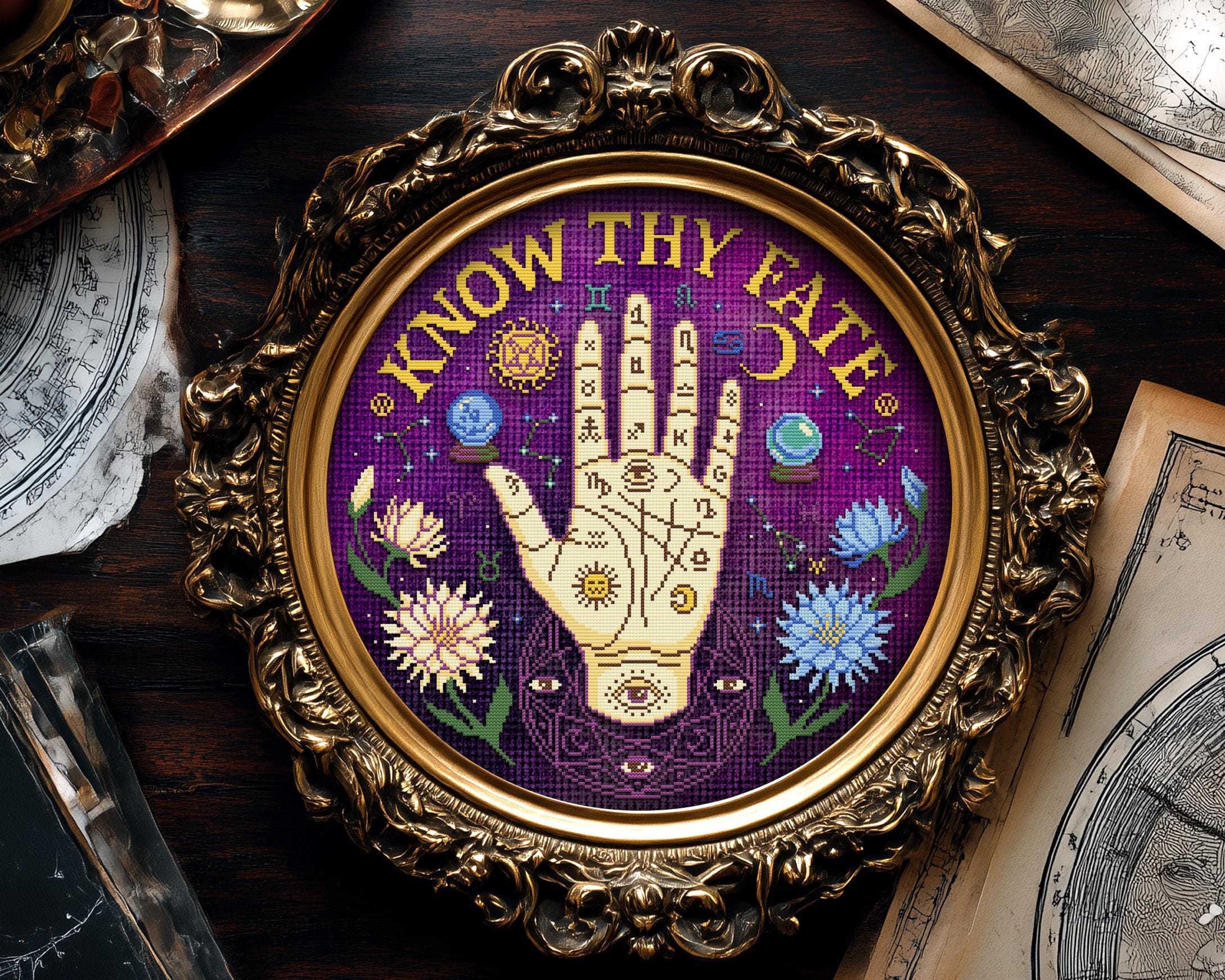 Know thy Fate Zodiac Cross Stitch Pattern - Image 6