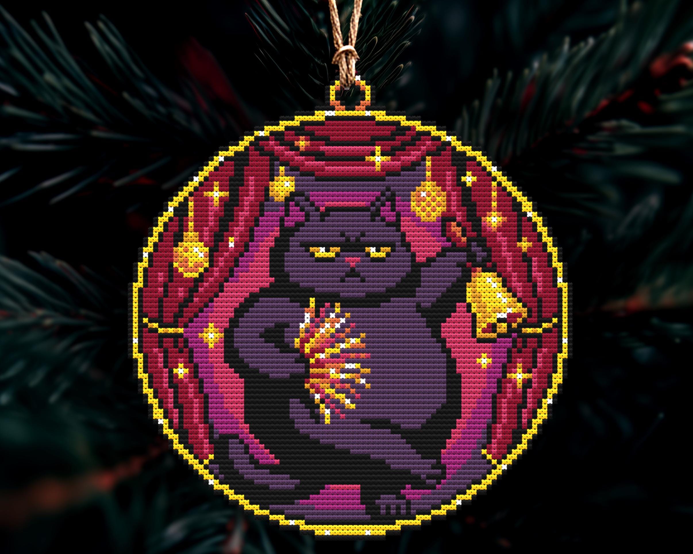 Grumpy Cat Xmas Ornament Cross Stitch Pattern Bundle - Set 32 Designs - Image 7