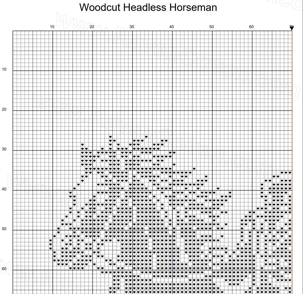 Headless Horseman Cross Stitch Pattern - Image 6