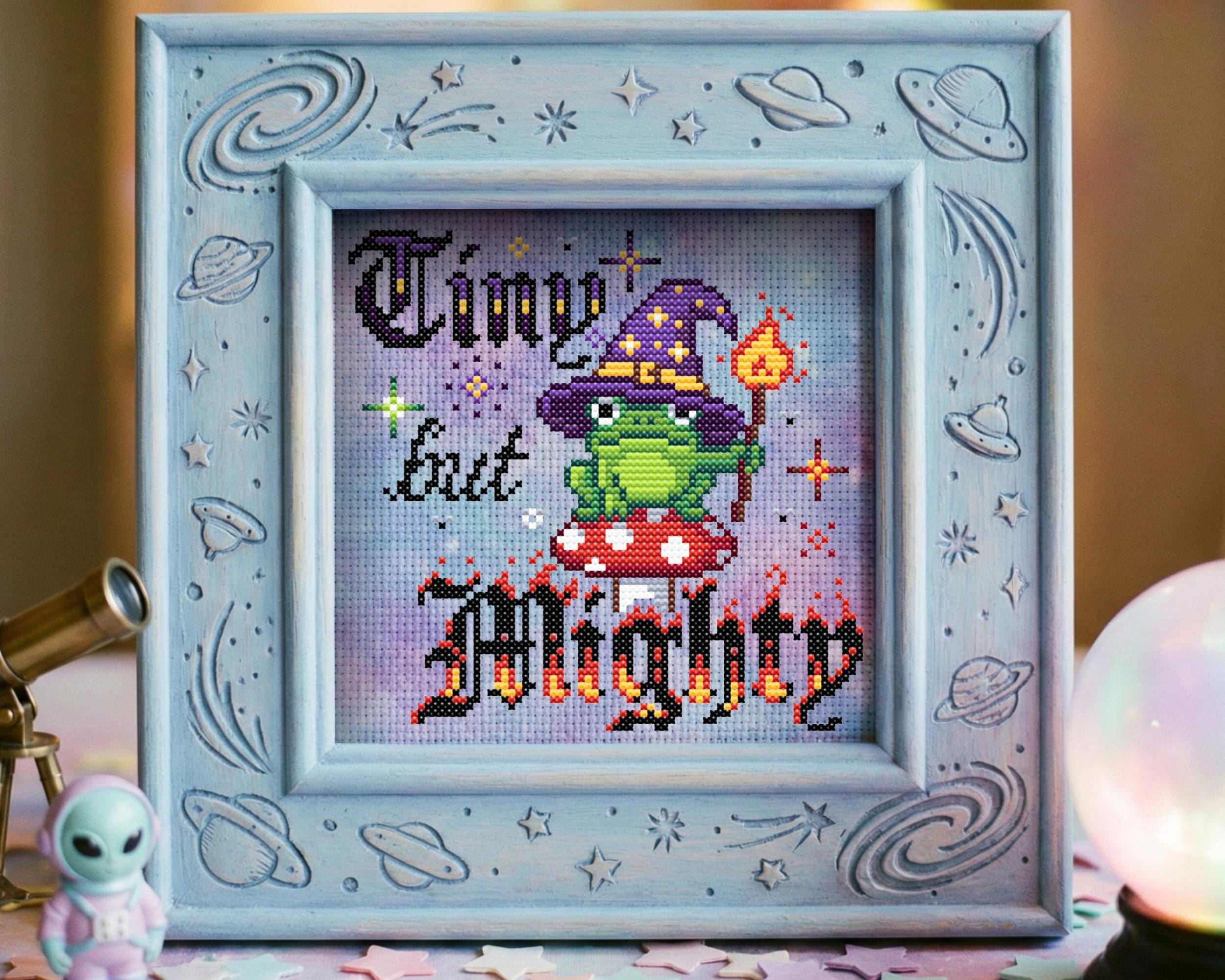 Tiny But Mighty Frog Cross Stitch Pattern - Image 6