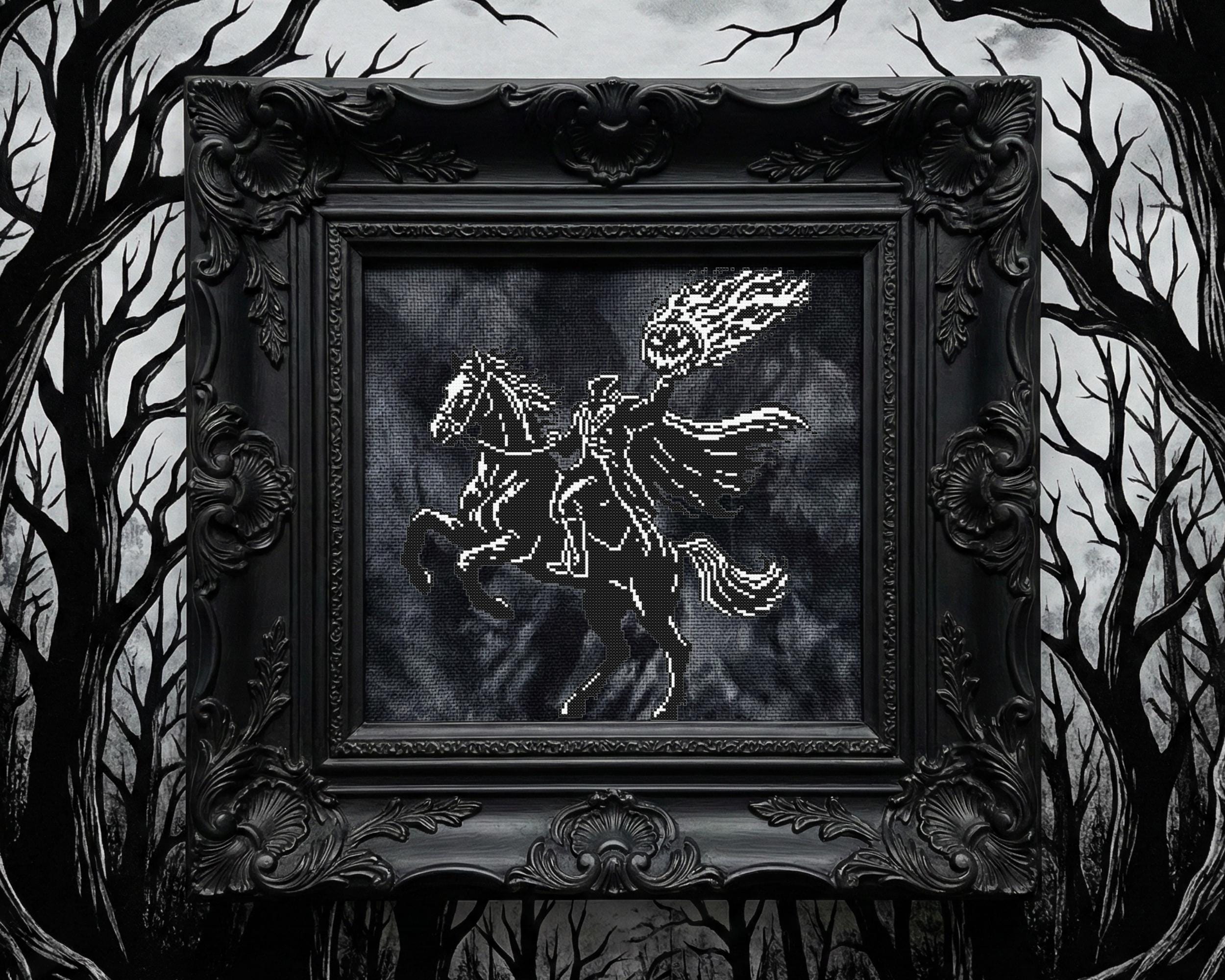 Headless Horseman Cross Stitch Pattern - Image 3