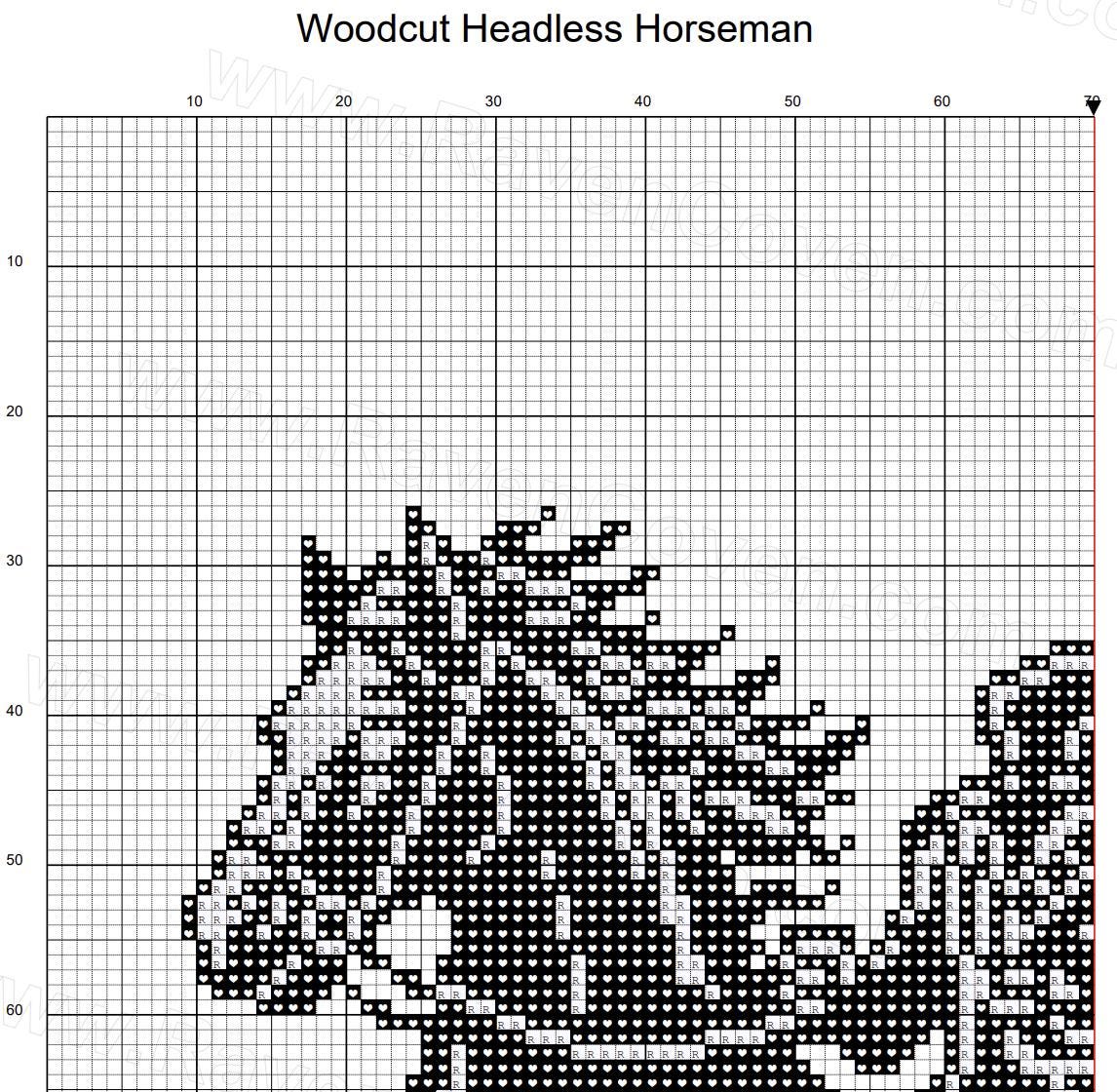 Headless Horseman Cross Stitch Pattern - Image 5