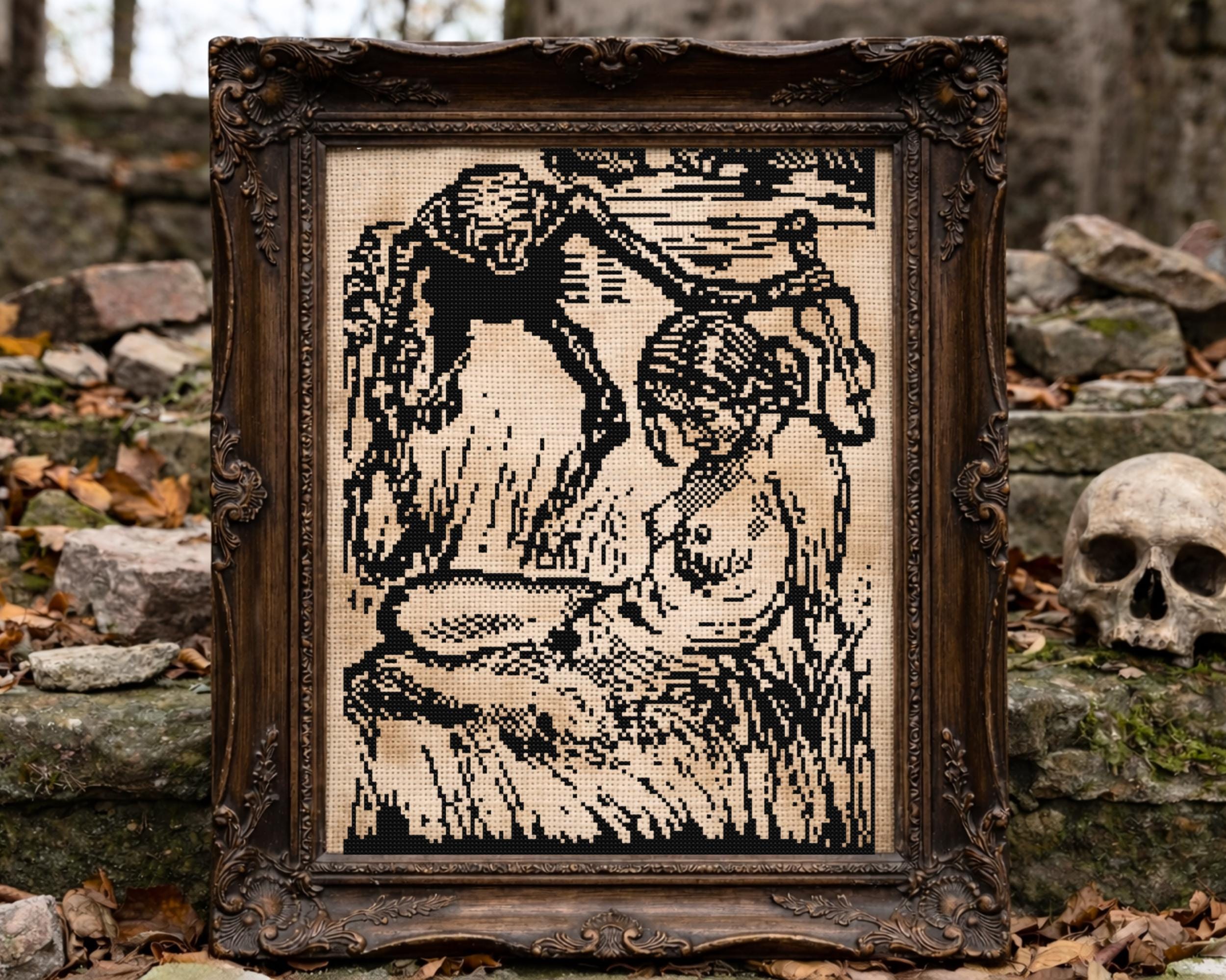 Dance of Death Cross Stitch Pattern Pt 1