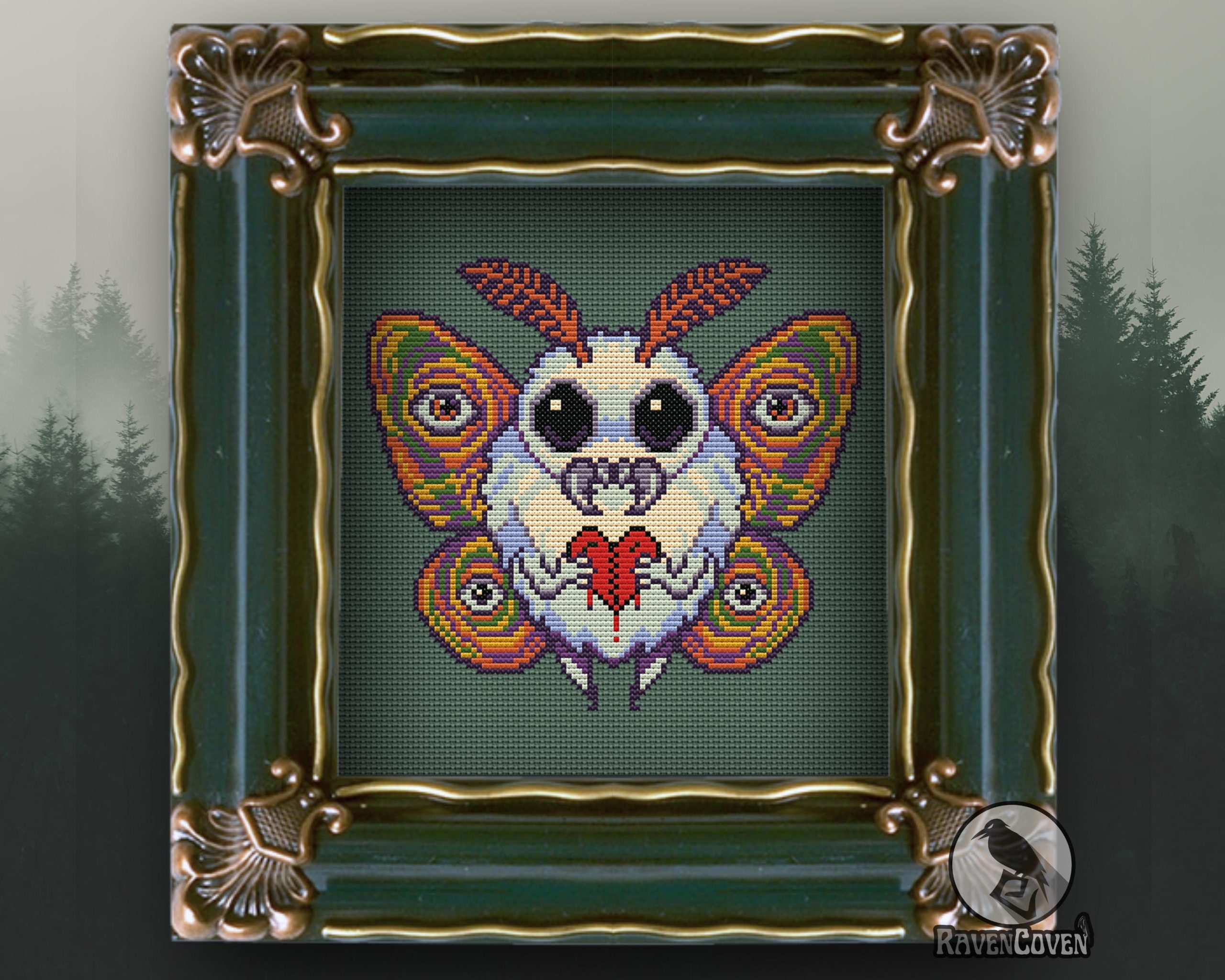 Love Mothman Cross Stitch Pattern - Image 6