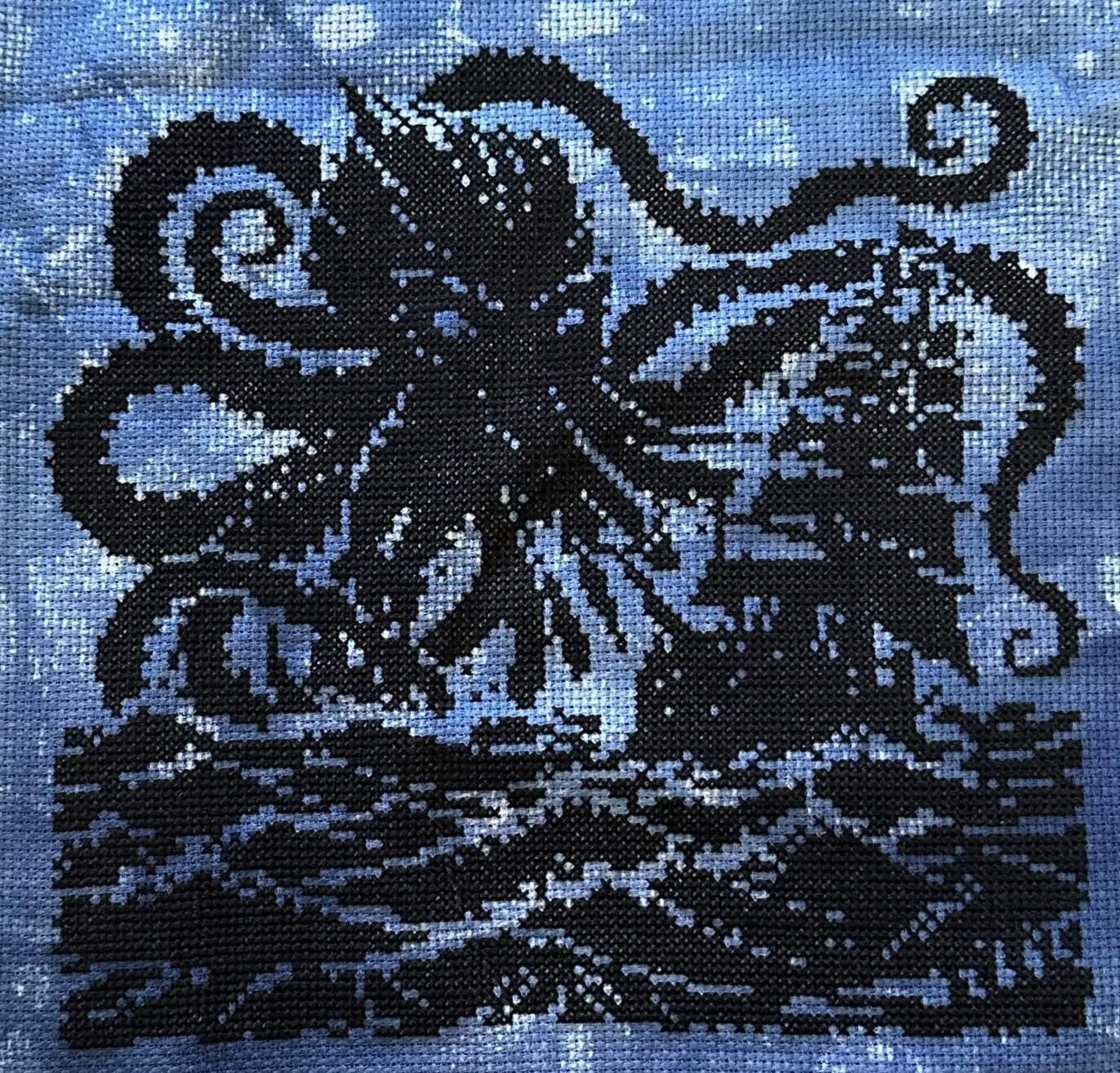 Woodcut Kraken
