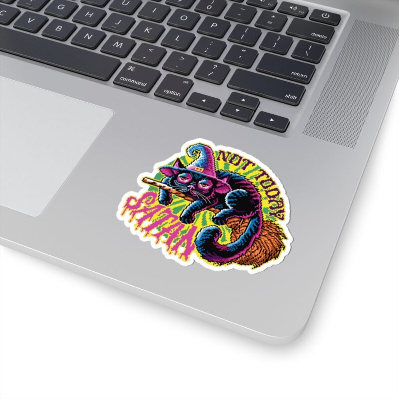 Not Today Satan Cat Kiss-Cut Sticker - Image 14