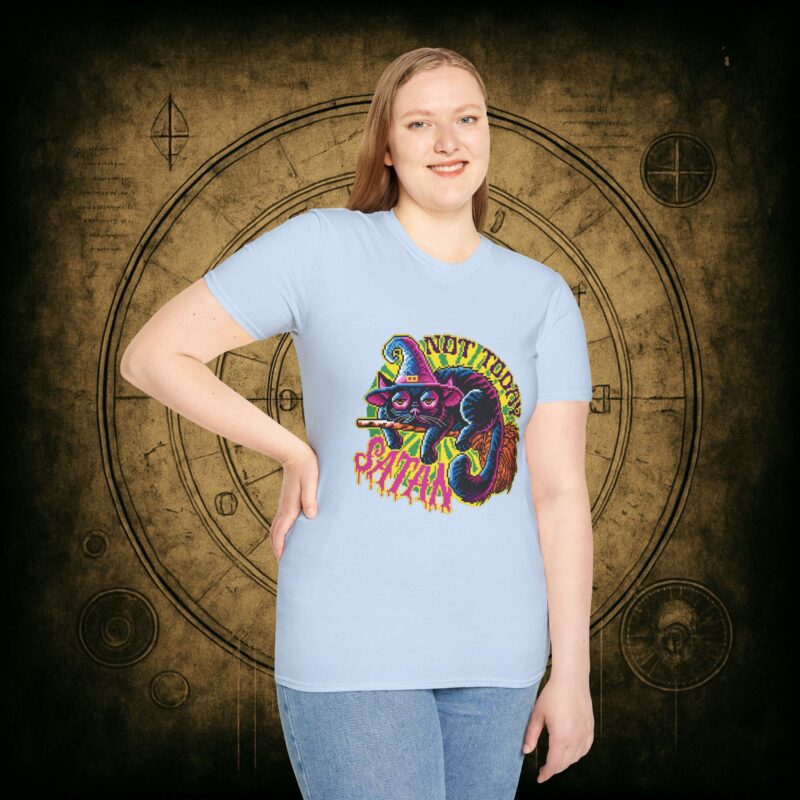 Not Today Satan Cat Unisex T-Shirt - Image 50