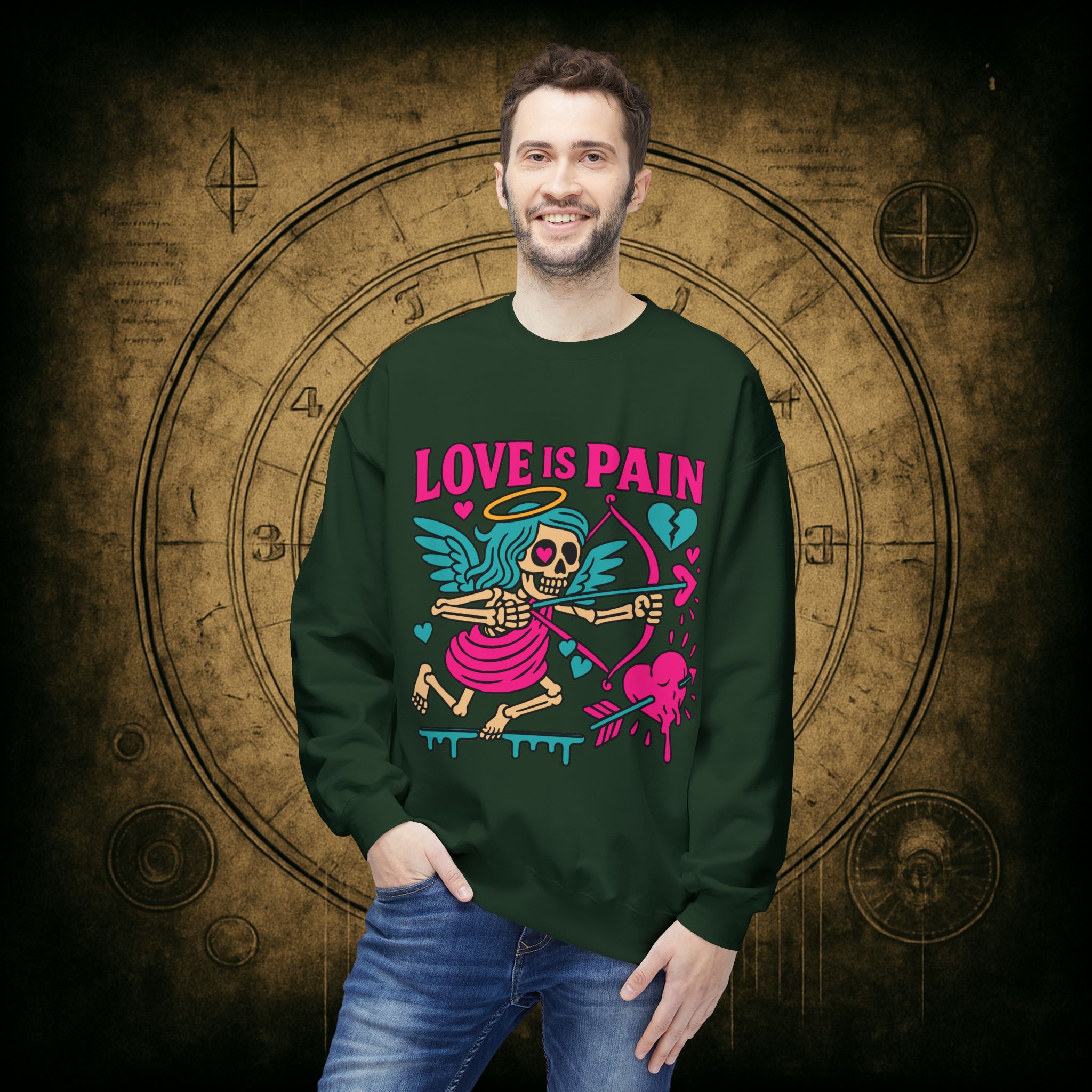 Cupid: Love Is Pain – Unisex Sweatshirt - Image 18
