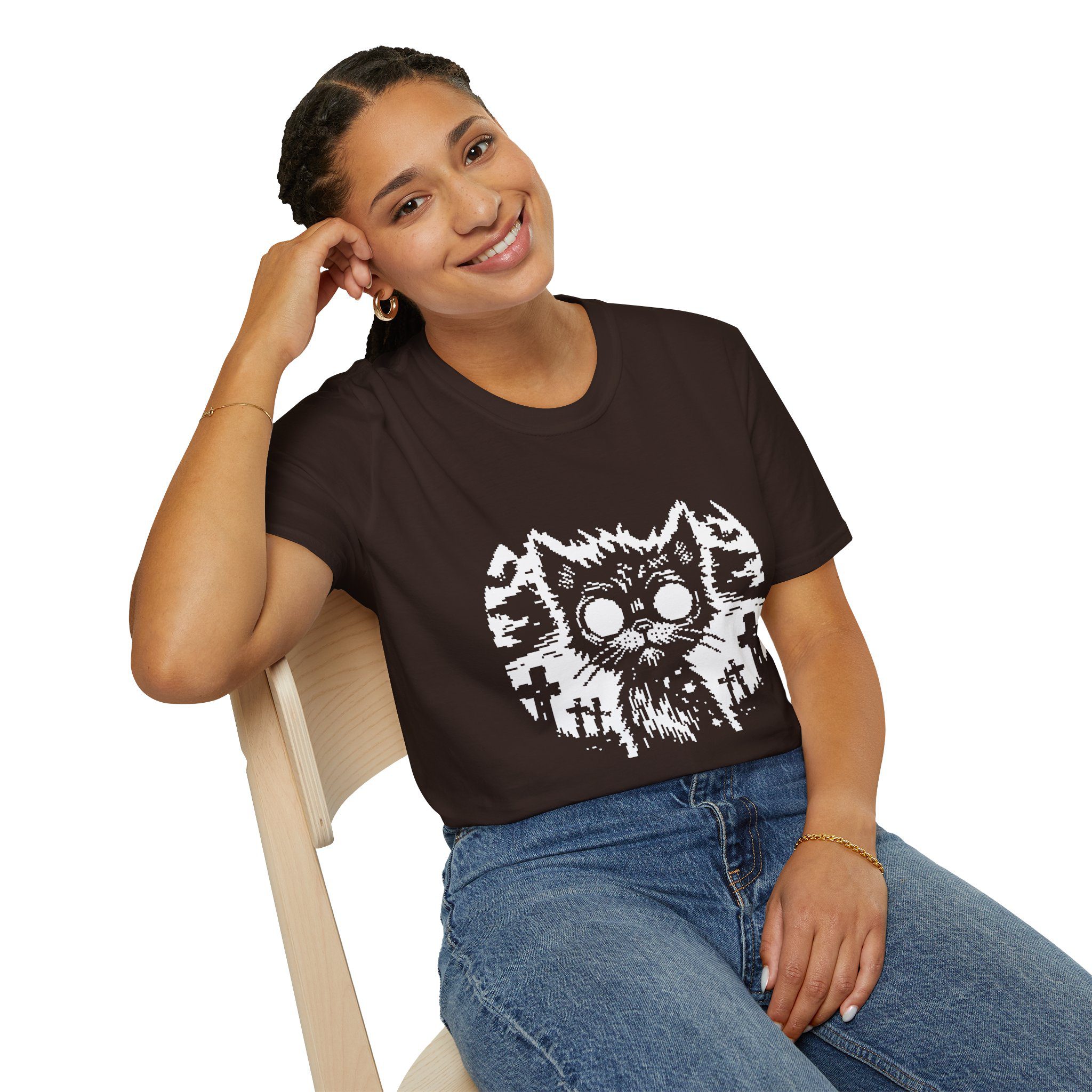 Zombie Cat Unisex T-Shirt - Image 36