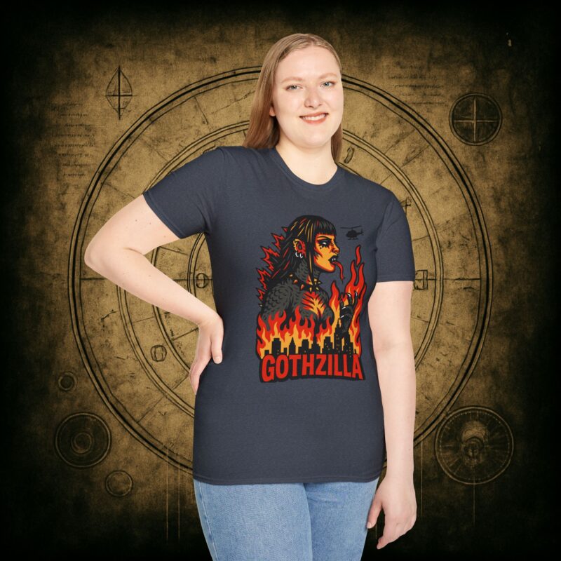 Gothzilla Unisex T-shirt - Image 55