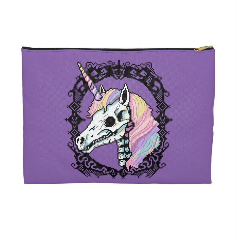 Pastel Goth Skeleton Unicorn Project Bag