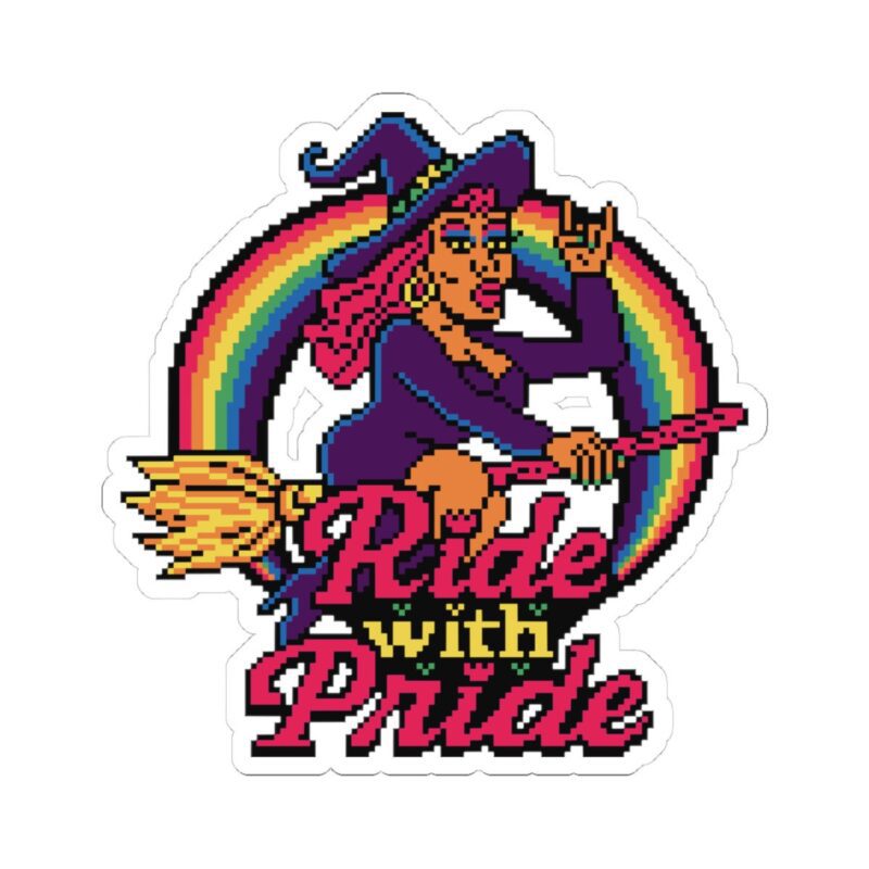 Ride with Pride Kiss-Cut Sticker