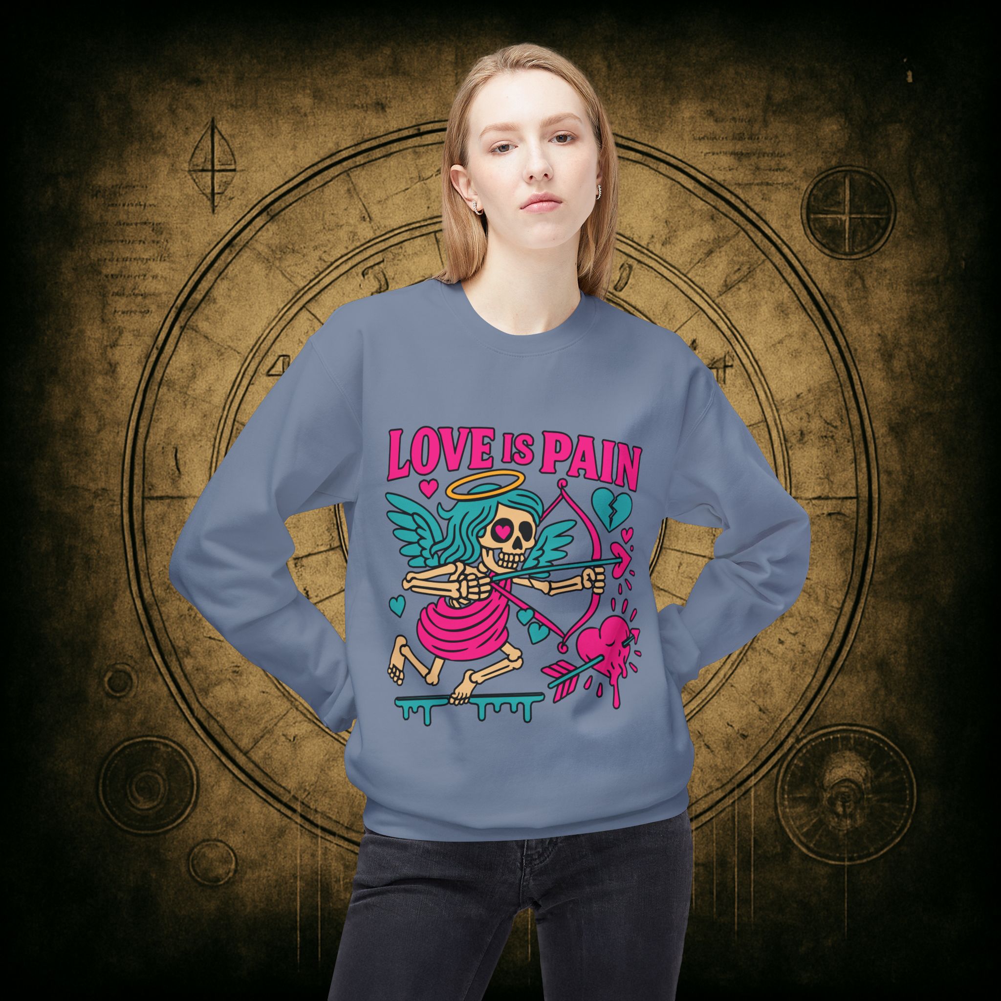 Cupid: Love Is Pain – Unisex Sweatshirt - Image 26