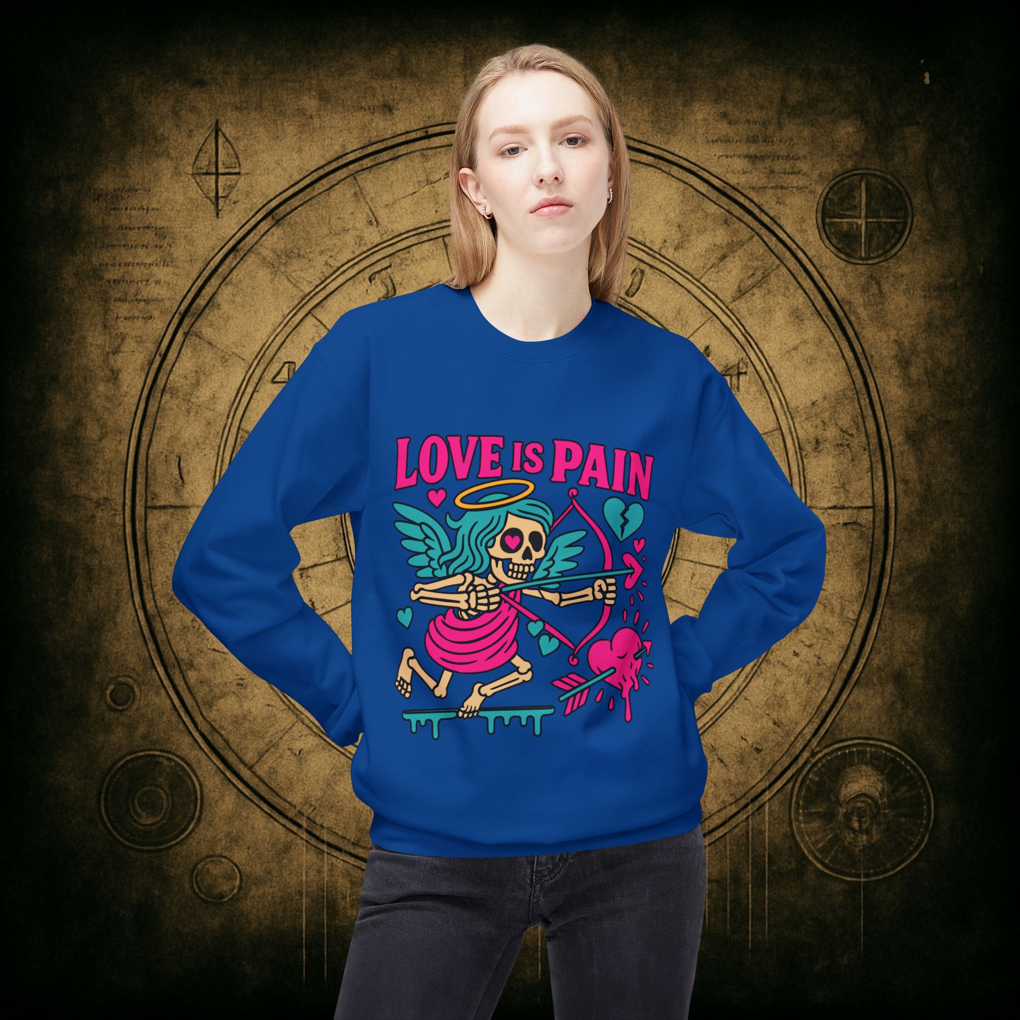 Cupid: Love Is Pain – Unisex Sweatshirt - Image 32