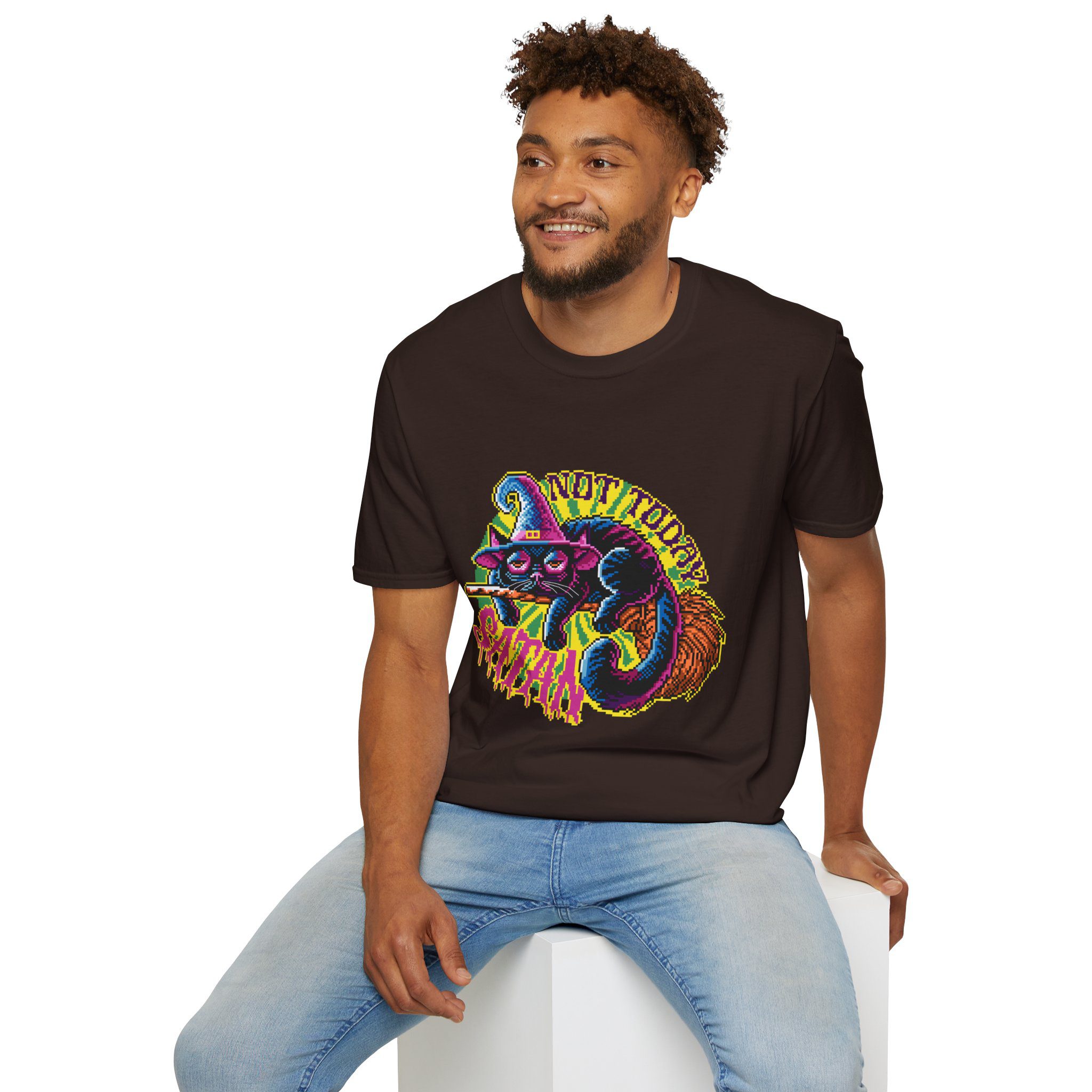 Not Today Satan Cat Unisex T-Shirt - Image 42