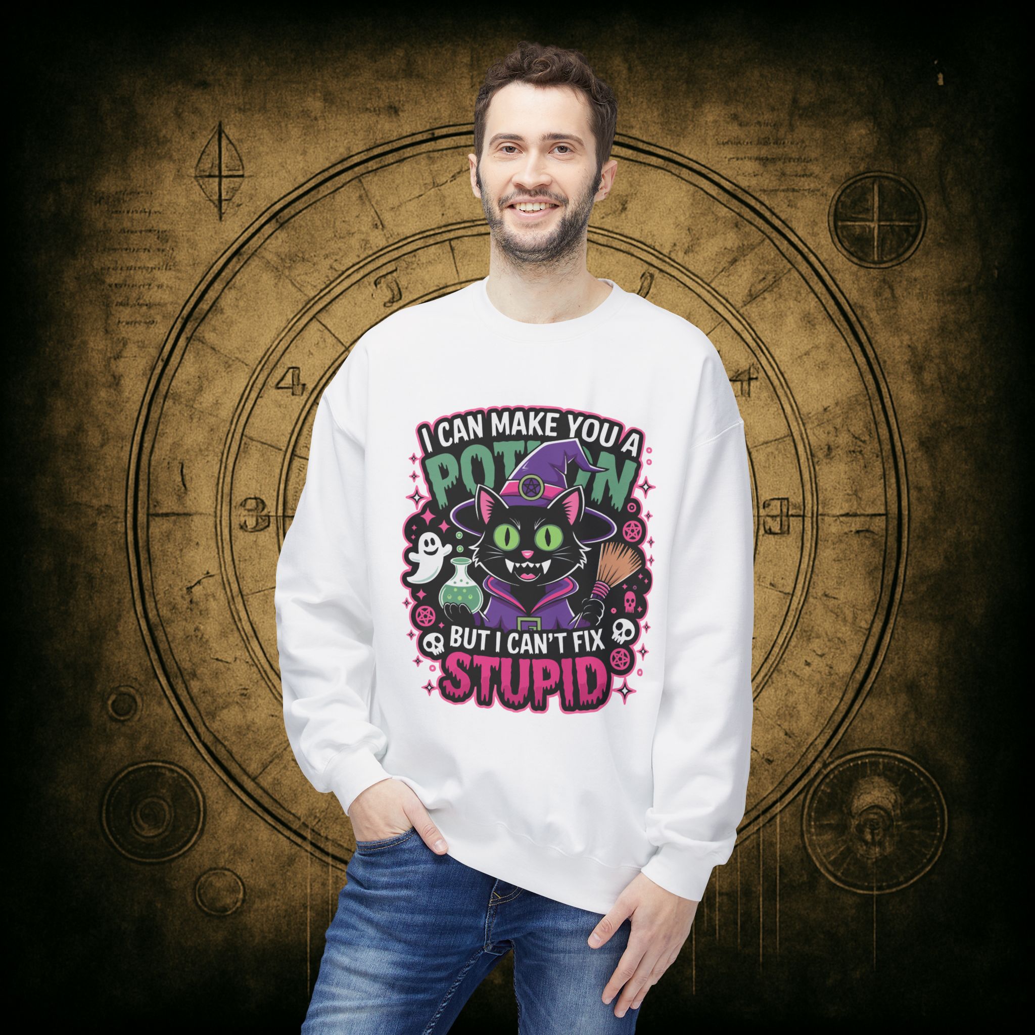 Can’t Fix Stupid Unisex Sweatshirt - Image 9