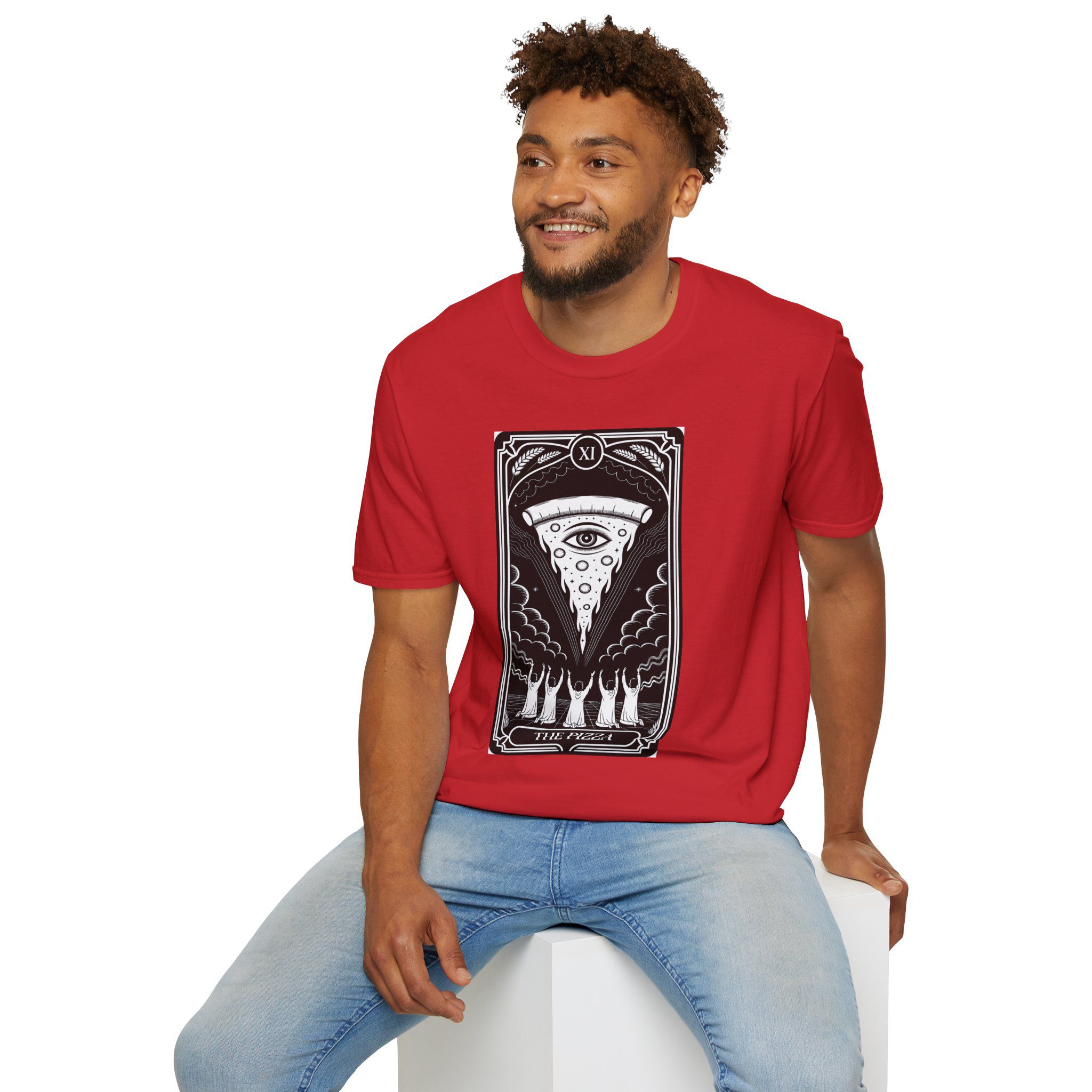 The Pizza Tarot Unisex T-Shirt - Image 72